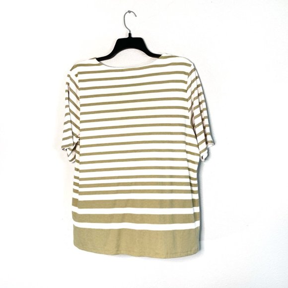 NWT Two Karen Scott Plus Havana Floral Top #4 - Picture 8 of 10